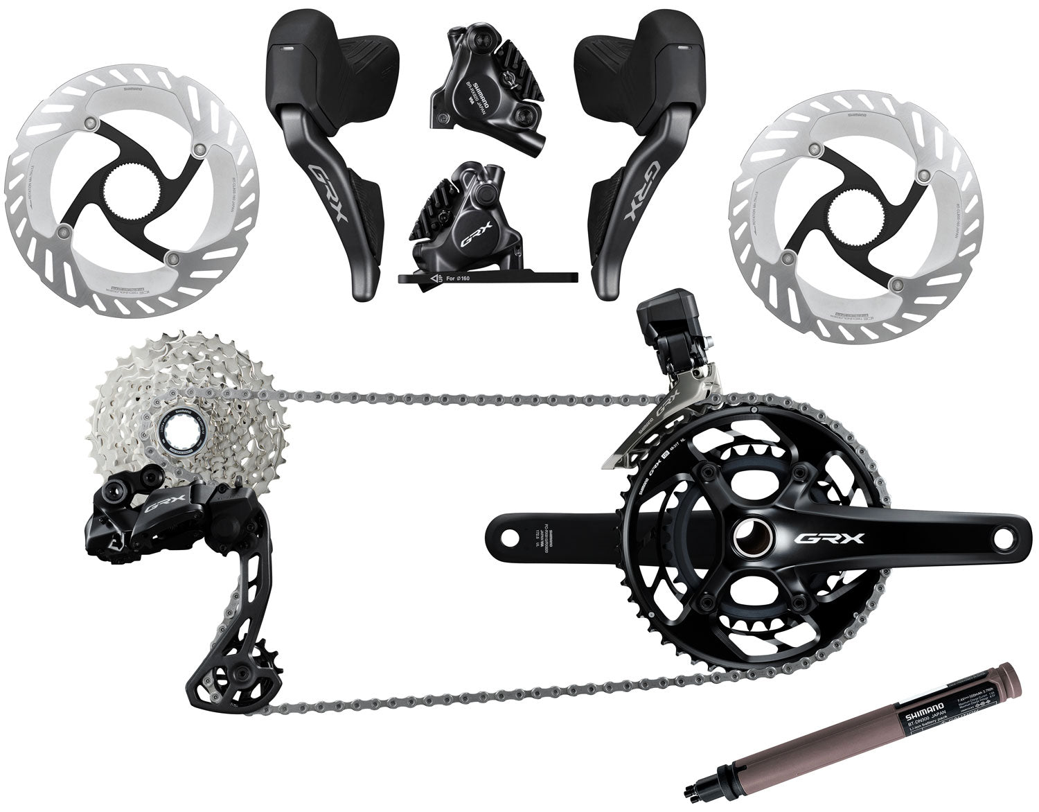 Shimano GRX DI2 RX825 2X12V groupset1