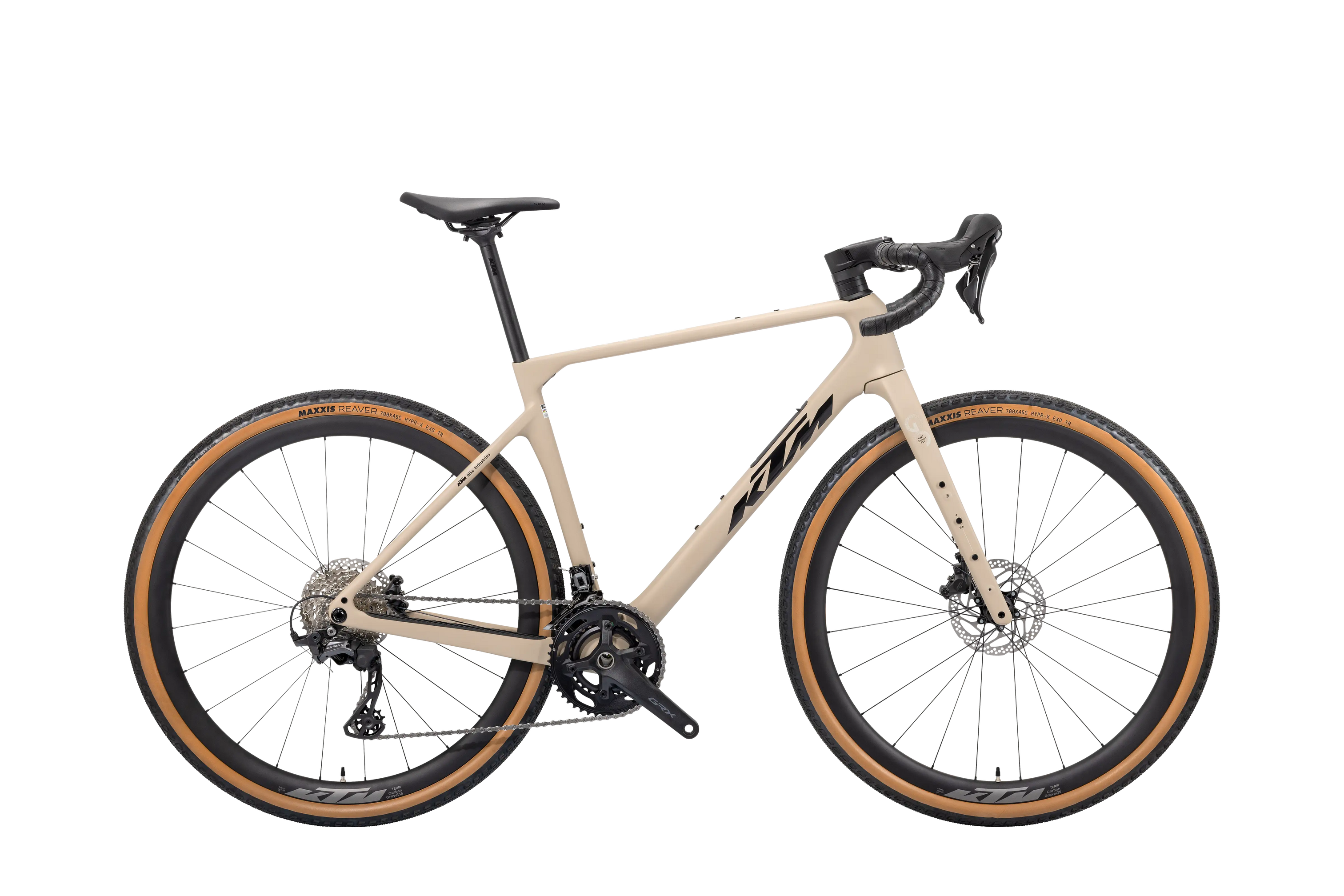 gravel bike beige KTM Gravelator Elite GRX 2X12 Gravel Bike