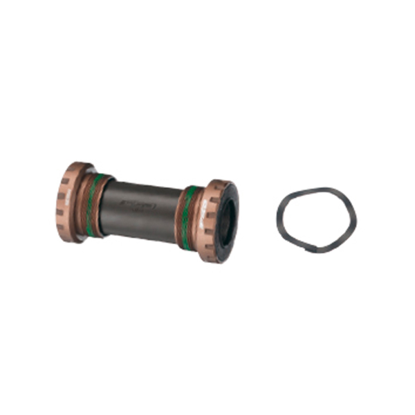 Movimento Centrale Per Bici Quadrato BSA 68 Mm X 124.5 Mm, Cuscinetti Sigillati In Acciaio Al Carbonio, Nero
